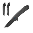 Outdoor Edge Razor VX4 Replaceable Blade Folding Knife 3" Drop Point Blade Black - Outdoor-Edge