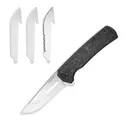 Outdoor Edge Razor VX5 Replaceable Blade Folding Knife 3" Drop Point Blade Black - Outdoor-Edge