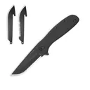 Outdoor Edge Razor VX2 Replaceable Blade Folding Knife 3" Drop Point Blade Black - Outdoor-Edge