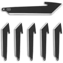 Outdoor Edge 3" Tanto Blade Pack Black 6/ct - Outdoor-Edge
