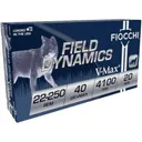 Fiocchi Field Dynamics Rifle Ammunition .22-250 Rem 55gr V-MAX 3650 fps 20/ct - Fiocchi