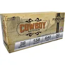 Fiocchi Cowboy Action Handgun Ammunition 38 Spl 158gr LFN 640 fps 50/ct - Fiocchi