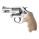 Hogue Overmolded Rubber Bantam Grip Closed Backstrap S&W Round Butt J-Frame Revolvers FDE - Hogue