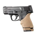 Hogue OverMolded Rubber Grip Extension Base Pad for S&W M&P 40 Shield 7rd Magazines FDE - Hogue