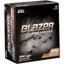 CCI Blazer Brass Handgun Ammunition 9mm Luger 115gr FMJ 1145 fps 200/ct - Cci