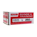 Norma Range & Training Rifle Ammunition 5.56X45 NATO 55gr FMJ 3250 fps 250/rd - Norma