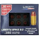 Liberty SPIKE 2.0 Handgun Ammunition .380 Auto 55gr 1500 fps 20/ct - Liberty-Ammunition