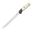 Bear & Son Professional Fillet Fixed Blade Knife 7" Fillet Blade White Smooth Bone - Bear-Son