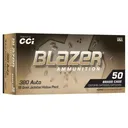 CCI Blazer Brass Handgun Ammunition .380 Auto 98gr JHP 920fps 50/ct - Cci