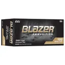 CCI Blazer Brass Handgun Ammunition 9mm Luger 125gr FMJ 1090 fps 100/ct Trayed - Cci