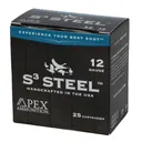 Apex Ammunition Waterfowl S3 Steel Shotshells 12ga 3" 1-1/4oz #3 1450 fps 25/ct - Apex-Ammunition