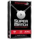 Winchester Super Match BC MAX Rifle Ammunition .308 Win 175gr PT 2650fps 20/ct - Winchester