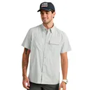 Huk Icon Short Sleeve Button Down Shirt Seagull 2XL - Huk