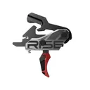 Rise Blitz G2 AR Trigger 3.5lb Curved Red with Interchangeable Blade - Rise-Armament