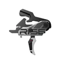 Rise Blitz G2 AR Trigger 3.5lb Curved Silver with Interchangeable Blade - Rise-Armament
