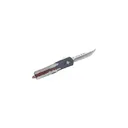 GLFA Medium OTF Automatic Knife 3-1/2" Plain Clip Point Blade American Flag - Great-Lakes-Firearms