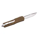 GLFA Medium OTF Automatic Knife 3-1/2" Plain Clip Point Blade Bronze - Great-Lakes-Firearms