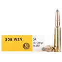 Sellier & Bellot Rifle Ammunition .308 Win 180 gr SP 20/ct - Sellier-Bellot