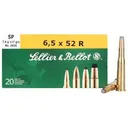 Sellier & Bellot Rifle Ammunition 6.5x52R 117 gr SP 775 fps 20/ct - Sellier-Bellot