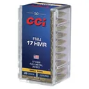 CCI FMJ Rimfire Ammunition .17 HMR 20 gr FMJ 2375 fps 50/ct - Cci