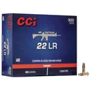 CCI AR Tactical Rimfire Ammuniton .22 LR 40 gr CPRN 1200 fps 300/ct - CCI