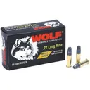 Wolf Match Target Rimfire Ammunition .22 LR 40 gr RN 50/ct (BY ELEY) - Wolf