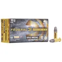 Federal Premium Gold Medal HV Rimfire Ammunition .22 LR 40 gr SLD 1200 fps 50/ct - Federal