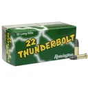 Remington .22 Thunderbolt Rimfire Ammunition .22 LR 40 gr LRN 1255 fps 50/ct - Remington