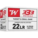 Winchester .22 LR Bulk Pack Rimfire Ammunition .22 LR 36 gr CPHP 333/ct - Winchester