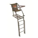 Millennium 21' Ladder Stand W Double-Size Platform & Safe-Link 35' Safety Line - Millennium