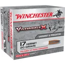 Winchester Varmint X Rifle Ammunition .17 Hornet 20 gr PT 3650 fps 20/ct - Winchester