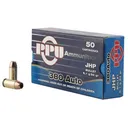 PPU Handgun Ammunition .380 ACP 94 gr JHP 951 fps 951 fps 50/ct - Ppu