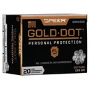 Speer Gold Dot Handgun Ammunition .357 Mag 125 gr HP 1450 fps 20/ct - Speer