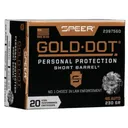 Speer Gold Dot Short Barrel Handgun Ammunition .45 ACP 230 gr HP 820 fps 20/ct - Speer