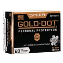 Speer Gold Dot Handgun Ammunition .40 S&W 180 gr HP 1025 fps 20/ct - Speer