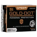 Speer Gold Dot Handgun Ammunition 32 ACP 60 gr HP 960 fps 20/ct - Speer