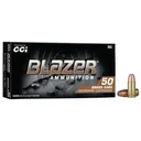 CCI Blazer Brass Handgun Ammunition 9mm Luger 147 gr. FMJ 950 fps 50/ct - Cci