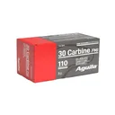 Aguila Rifle Ammunition .30 Carbine 110 gr FMJ 1990 fps 50/ct - Aguila