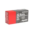 Aguila Handgun Ammunition .32 Auto 71 gr FMJ 905 fps 50/ct - Aguila