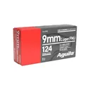 Aguila Handgun Ammunition 9mm Luger 124 gr FMJ 1115 fps 50/ct - Aguila