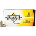 Armscor Handgun Ammunition .40 S&W 180 gr FMJ 953 fps 50/ct - Armscor