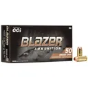 CCI Blazer Brass Handgun Ammunition 10mm Auto 180 gr FMJ 1200 fps 50/ct - Cci