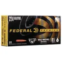 Federal Gold Medal Berger Rifle Ammunition .224 Valkyrie 80.5 gr OTM 2925 fps 20/ct - Federal