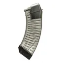 Century Arms US Palm AK30R Rifle Magazine Clear/Black Polycarbonate 7.62x39 30/rd - Century-Arms