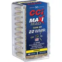 CCI Maxi Mag Rimfire Ammunition .22 WMR SHP 1875 fps 50/ct - CCI