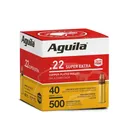 Aguila Super Extra High Velocity Rifle Ammunition .22 LR 40 gr. CPSP 1255 fps 500/ct - Aguila