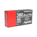 Aguila Handgun Ammunition .380 Auto 95 gr FMJ 945 fps 1000/ct - Aguila