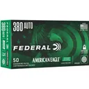 Federal American Eagle IRT Lead Free Handgun Ammunition .380 Auto 70gr 1110 fps 50/ct - Federal Ammo