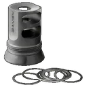 Banish Suppressors 4673 Muzzle Brake 5/8x24 for Banish 30 Gold/46 - BANISH Suppressors
