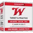 Winchester Usa Pistol 45 Acp Full Metal Jacket 230 Grain 200 Rounds - Winchester